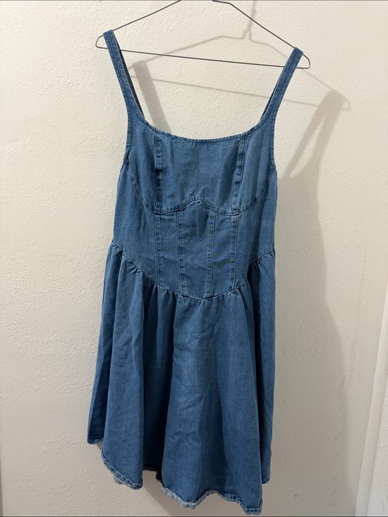Dresses & Skirts - Denim spaghetti strap Dress